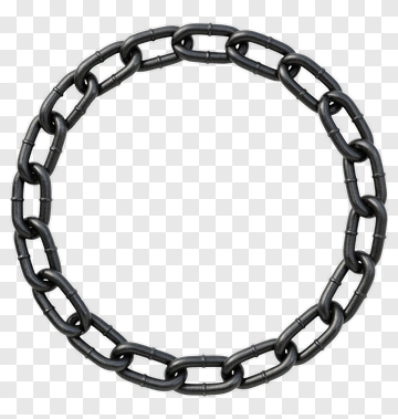 Black Chain Loop PNG