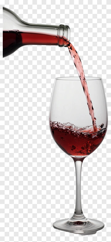 Red Wine Being Poured Into Glass PNG
