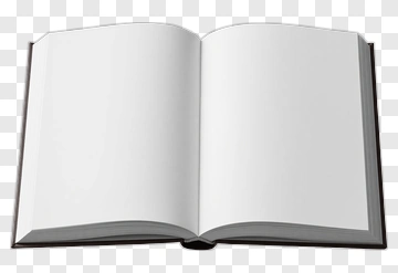 Open Book With Blank Pages PNG