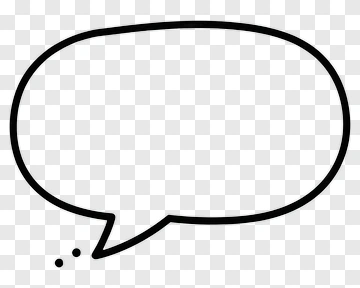 Speech Bubble Outline PNG