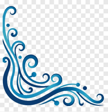Blue Swirl Design PNG