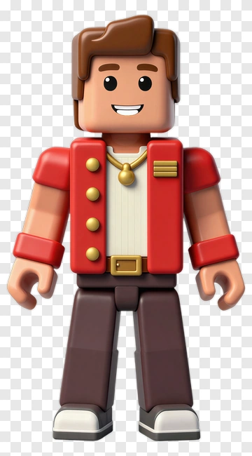 Toy Figure In Red Jacket PNG