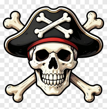 Pirate Skull With Crossbones PNG