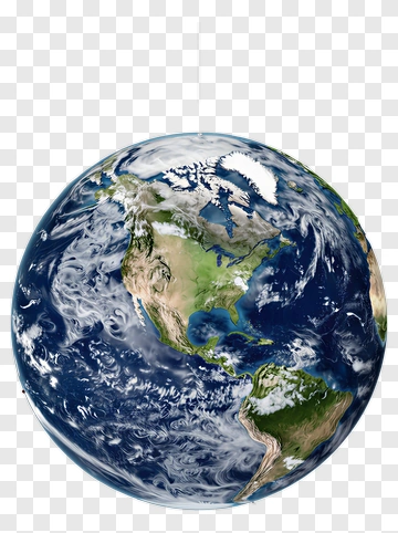 Earth Globe View PNG