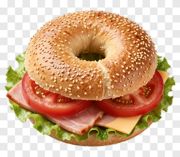 Sesame Bagel Sandwich PNG