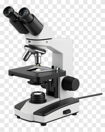 Microscope With Black And White Design PNG