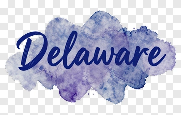 Delaware Watercolor Text PNG