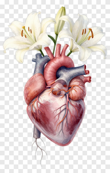 Heart With Lily PNG