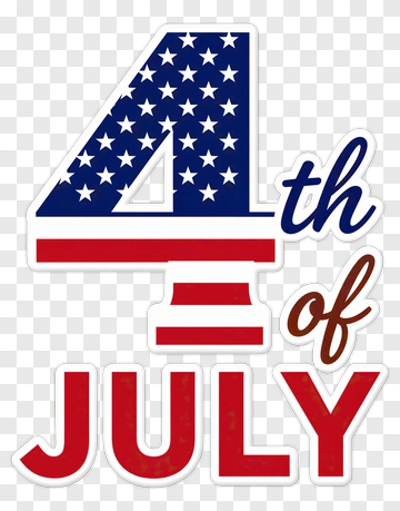 4th Of July Celebration Design PNG