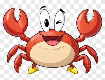Cute Cartoon Crab PNG