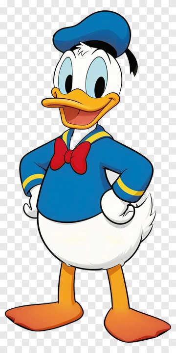 Donald Duck In Sailor Outfit PNG