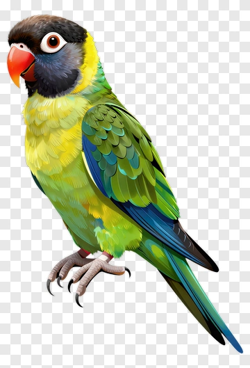 Green And Yellow Parrot PNG