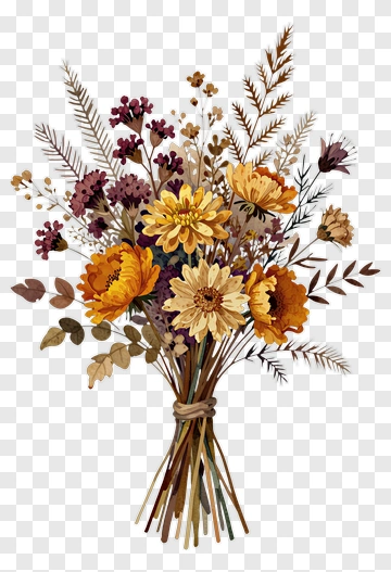 Dried Flower Bouquet PNG