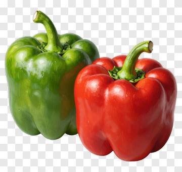 Green And Red Peppers PNG