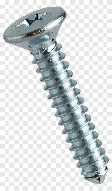 Silver Screw PNG