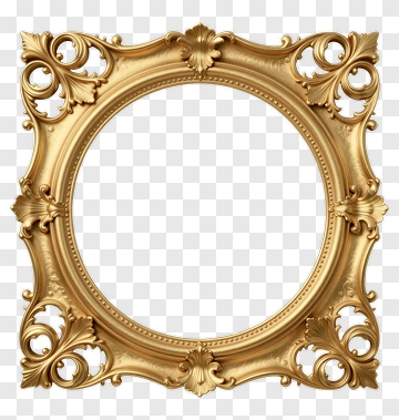 Ornate Gold Frame PNG