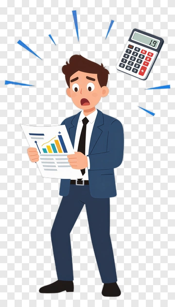 Businessman With Surprised Expression PNG