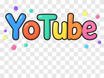 YouTube Logo With Colorful Letters PNG