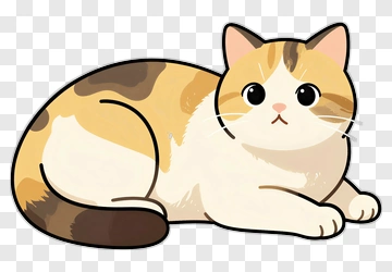 Cute Cartoon Cat PNG