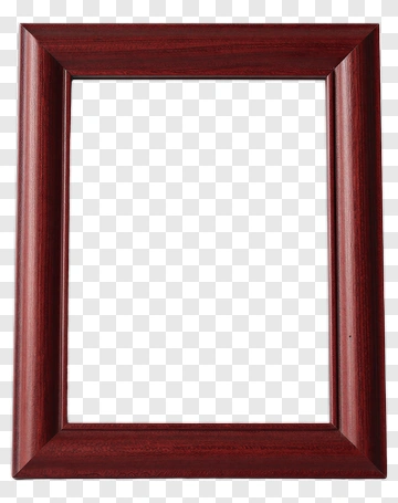 Red Wooden Frame PNG