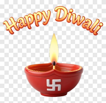 Happy Diwali Diya PNG