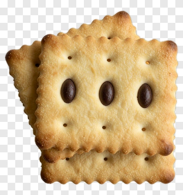 Cracker With Chocolate Dots PNG