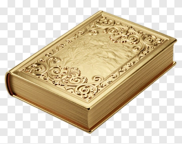 Gold Ornate Book PNG