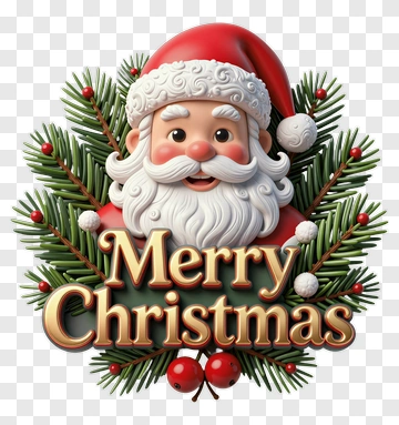 Santa Claus Merry Christmas PNG