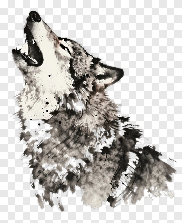Howling Wolf PNG