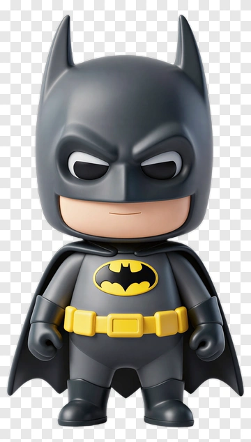 Chibi Batman Figure PNG