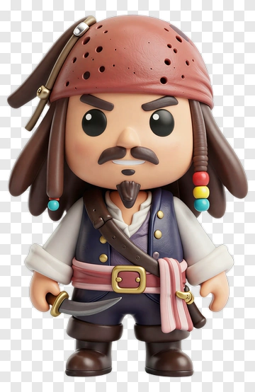 Pirate Toy Figure PNG