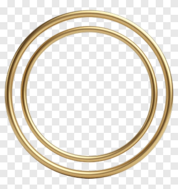 Golden Double Ring PNG