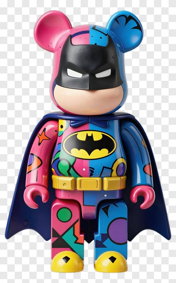Batman Bearbrick Figure PNG