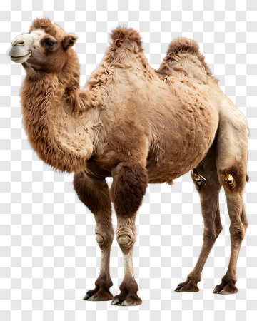 Bactrian Camel Standing PNG