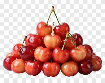 Stack Of Fresh Cherries PNG
