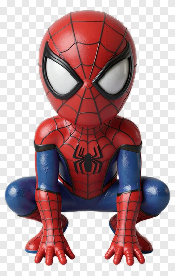 Spider-Man Crouching Figurine PNG