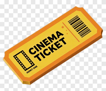Cinema Ticket Design PNG