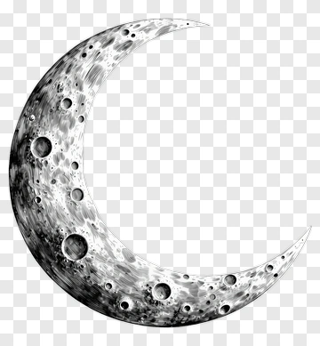 Hand Drawn Moon PNG