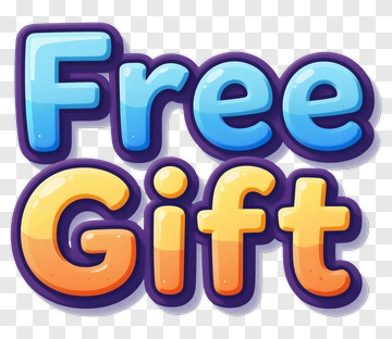 Free Gift Text PNG