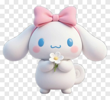 Cinnamoroll Holding A Flower PNG