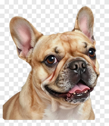 French Bulldog Portrait PNG
