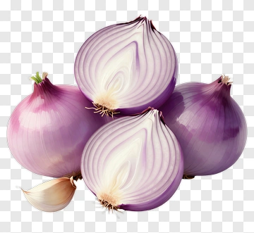 Purple Onion And Garlic PNG