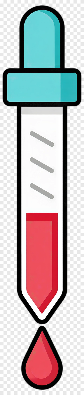 Flat Cartoon Dropper With Red Liquid PNG