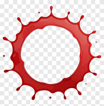 Red Splatter Frame PNG