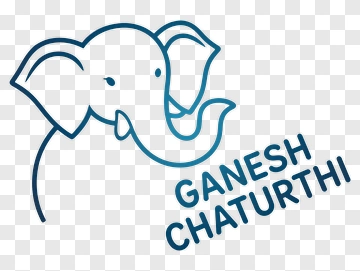 Ganesh Chaturthi Elephant Logo PNG