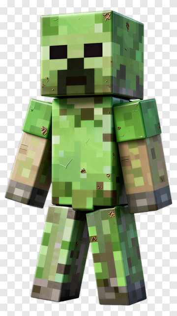 Minecraft Creeper Figure PNG