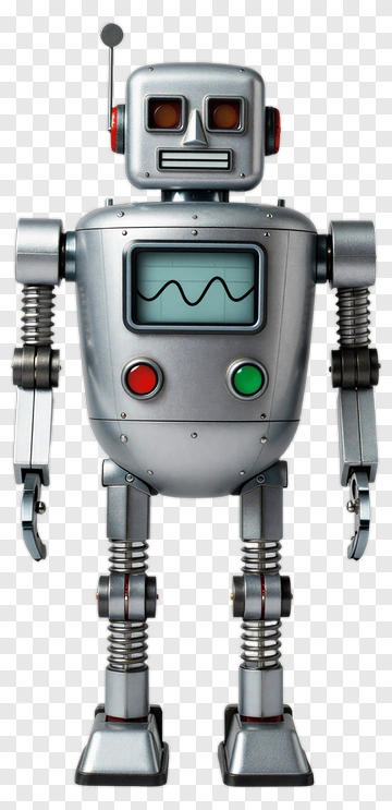 Retro Robot Toy PNG