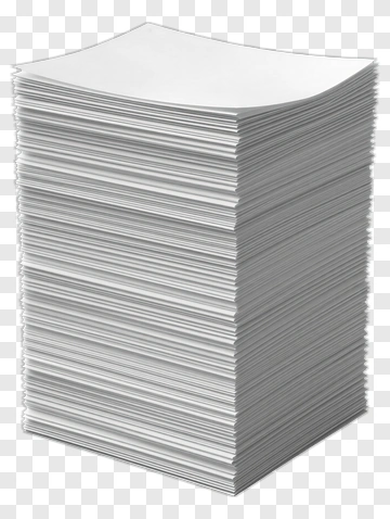 Stack Of White Paper PNG