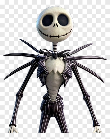 Jack Skellington In Striped Suit PNG