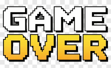 Game Over Text PNG